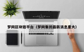 梦网区块链平台(梦网集团最新消息重大)