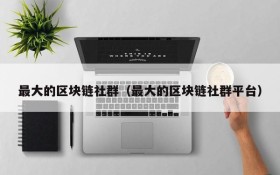 最大的区块链社群(最大的区块链社群平台)