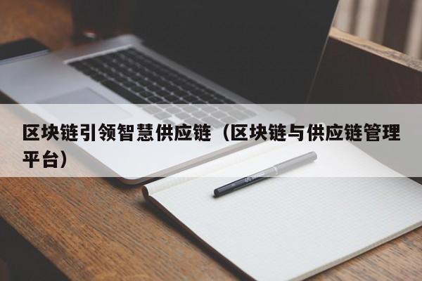 区块链引领智慧供应链（区块链与供应链管理平台）